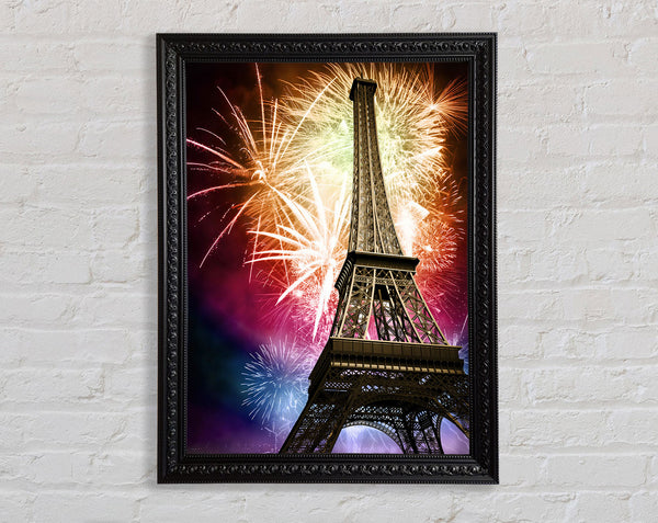 Eiffel Tower Fireworks 1