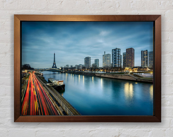 Eiffel Tower Over The River Seine 1