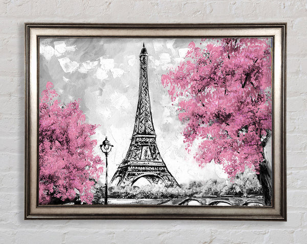 Eiffel Tower Pink trees