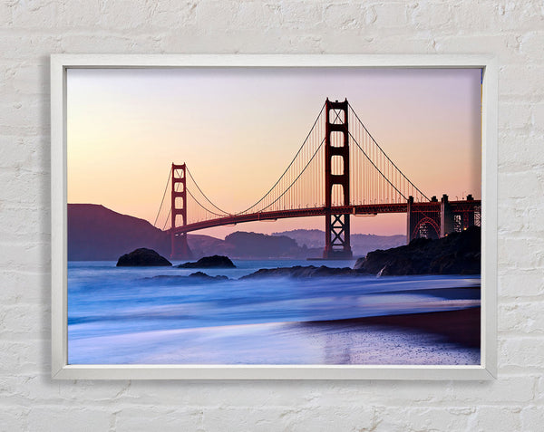 Golden Gate Bridge Over The Misty Waters