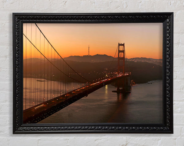 Golden Gate Bridge Sunset Glow