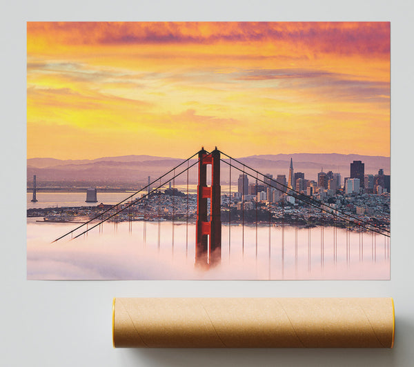 Sunset Mist Golden Gate Bridge