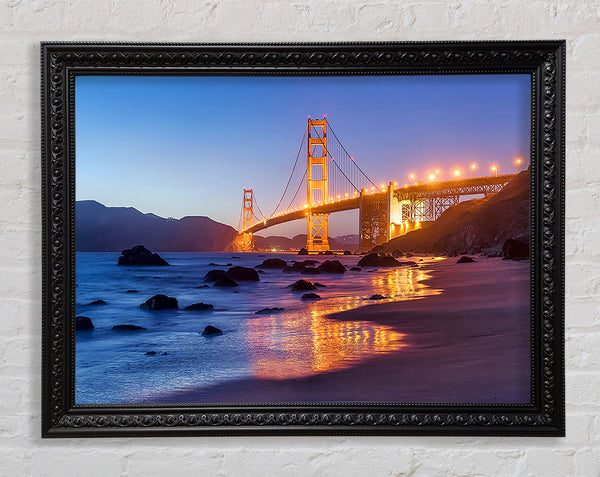 Golden Gate Bridge Stunning Light Glow