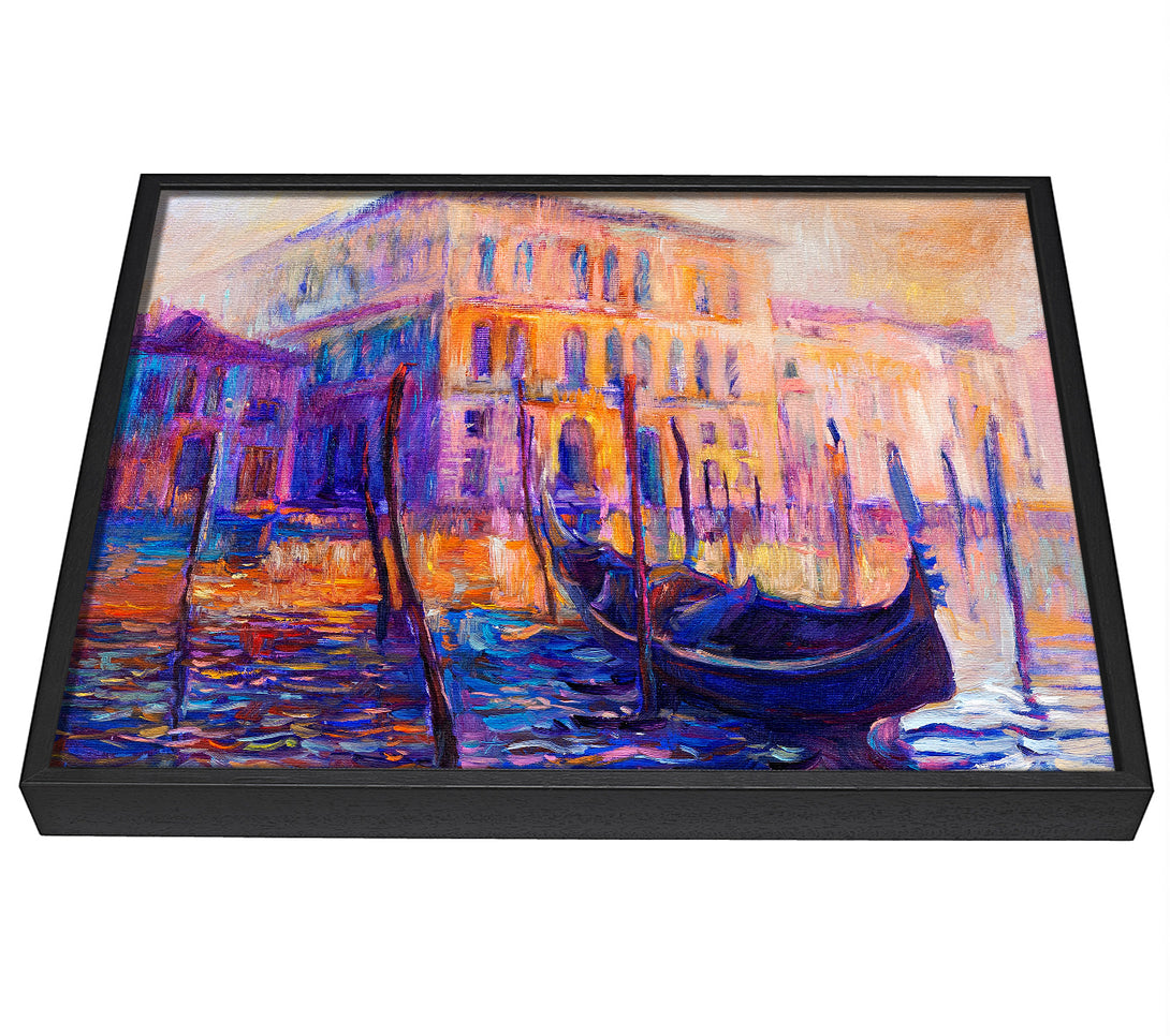 A picture of a Lonesome Gondola framed canvas print sold by Wallart-Direct.co.uk