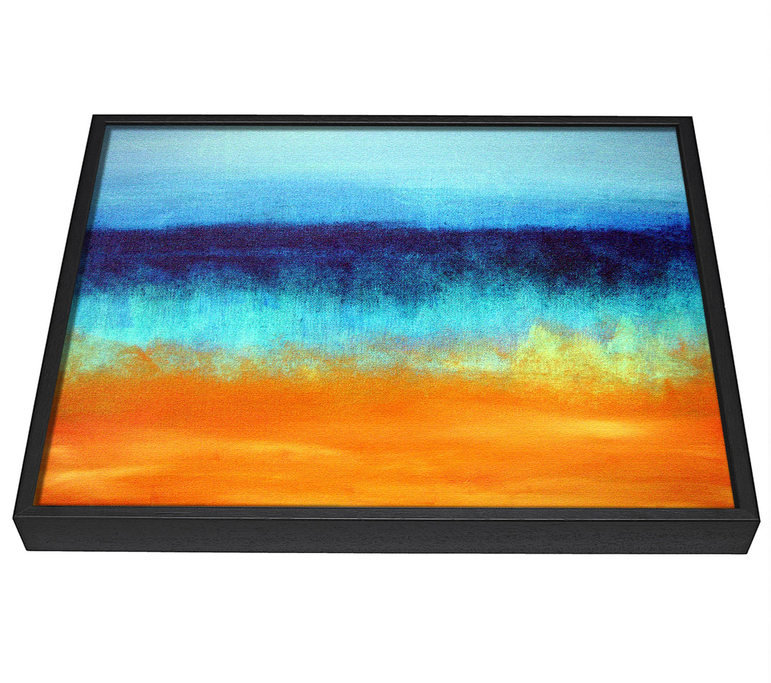 A picture of a Fire Sands framed canvas print sold by Wallart-Direct.co.uk