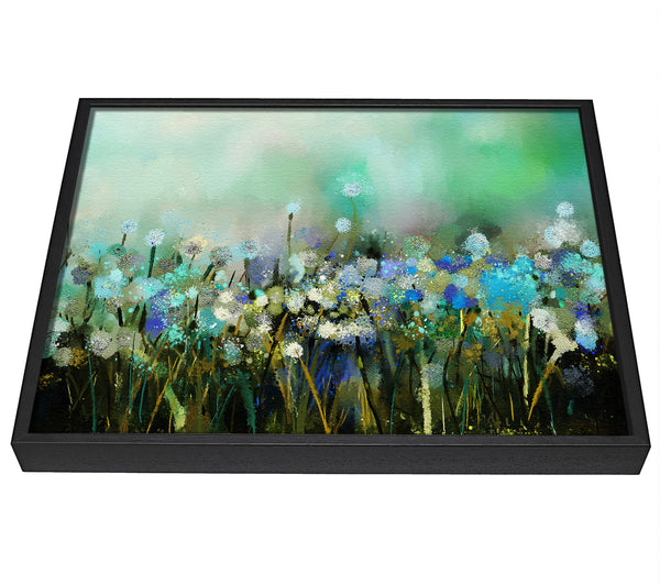 A picture of a Flower Sparkle framed canvas print sold by Wallart-Direct.co.uk