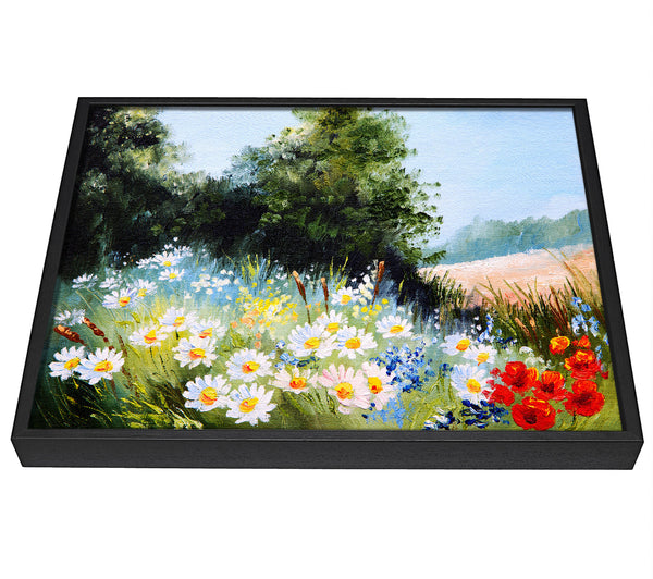 A picture of a Daisy Days framed canvas print sold by Wallart-Direct.co.uk