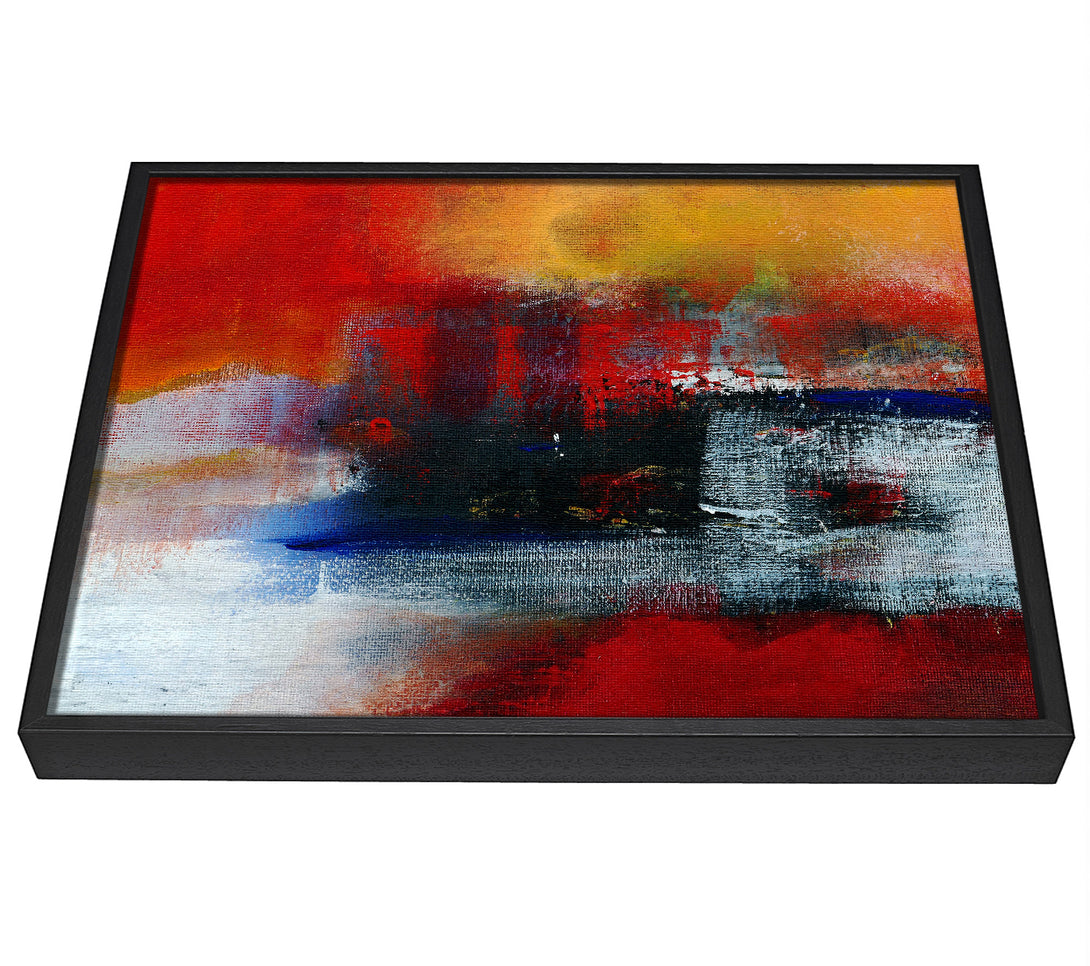 A picture of a In The Middle Of The Lava River framed canvas print sold by Wallart-Direct.co.uk