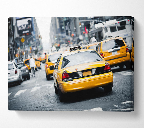 Yellow Cabs In New York 1