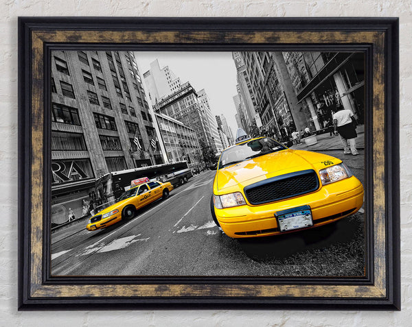 Yellow Cabs In New York 2