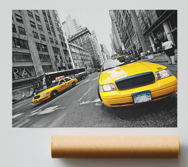 Yellow Cabs In New York 2