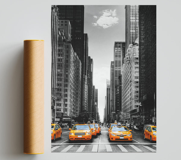 Yellow Cabs In New York 3