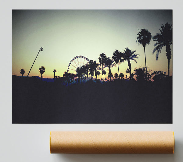 Fairground At Dusk