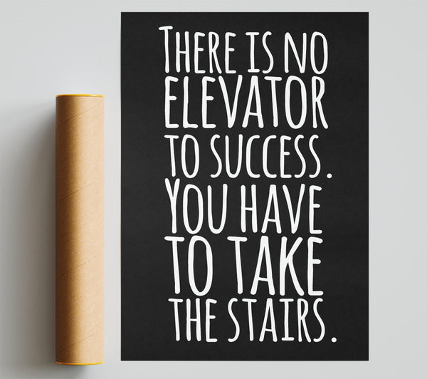 There Is No Elevation To Success