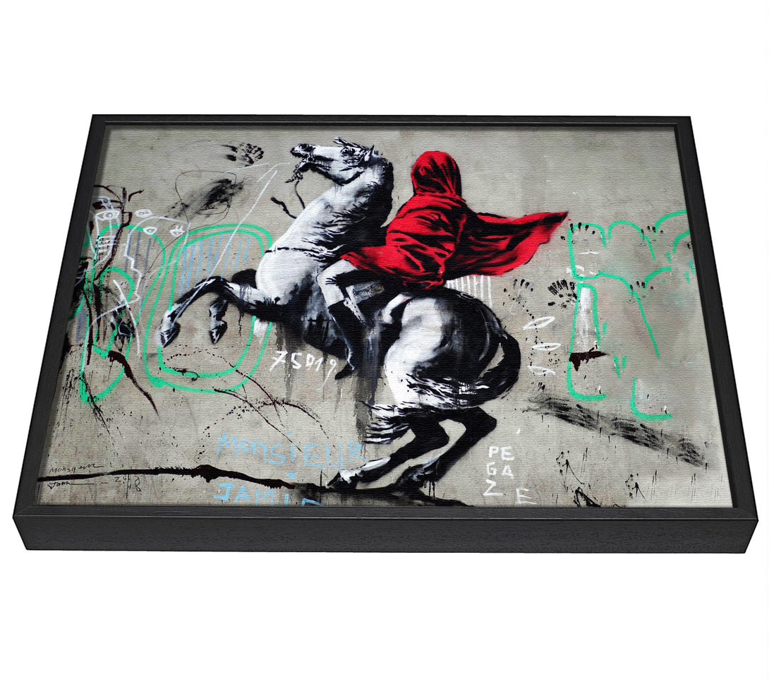 A picture of a Graffiti In Paris framed canvas print sold by Wallart-Direct.co.uk