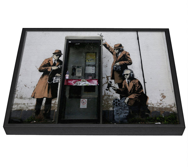 A picture of a Spy Booth framed canvas print sold by Wallart-Direct.co.uk