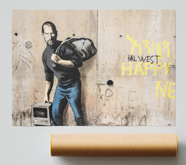 Banksy Steve Jobs Imac