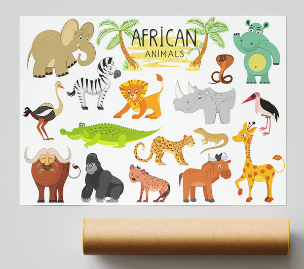 African Animals Cartoon