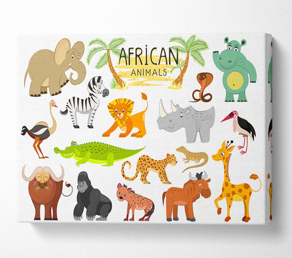 African animals cartoon