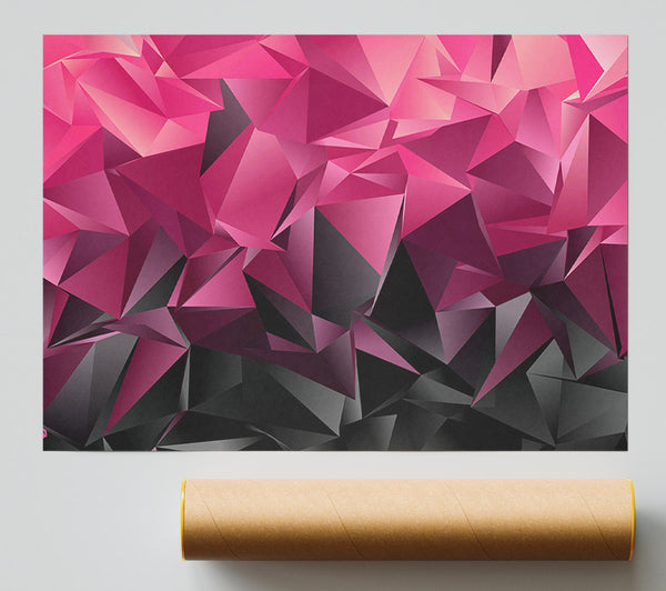 Pink And Grey Diagonals