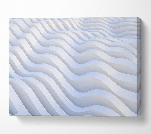 Wavy shapes in white