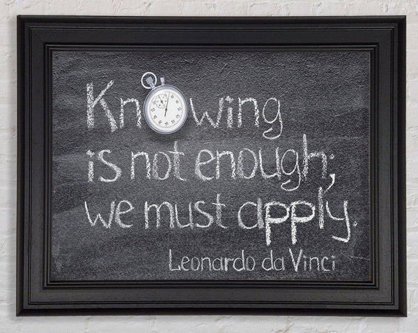 Leonardo da vinci quote chalks