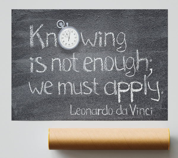 Leonardo Da Vinci Quote Chalks