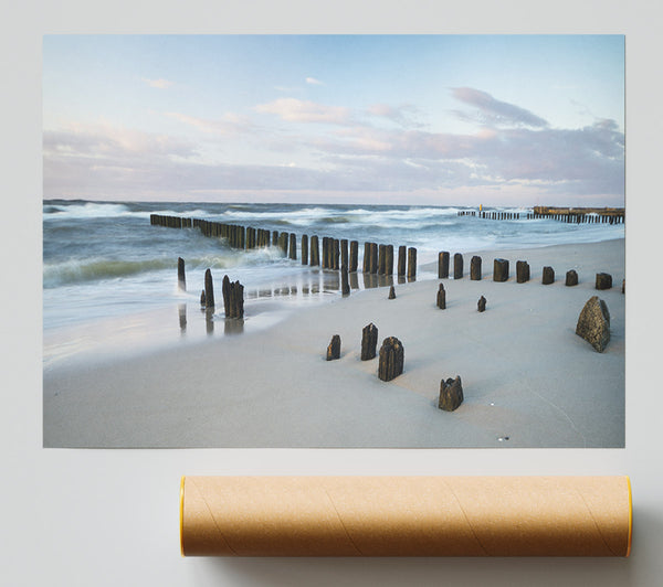 Rough Seas On The Beach