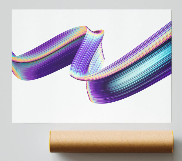 Ribbon Of Purple Neon Light