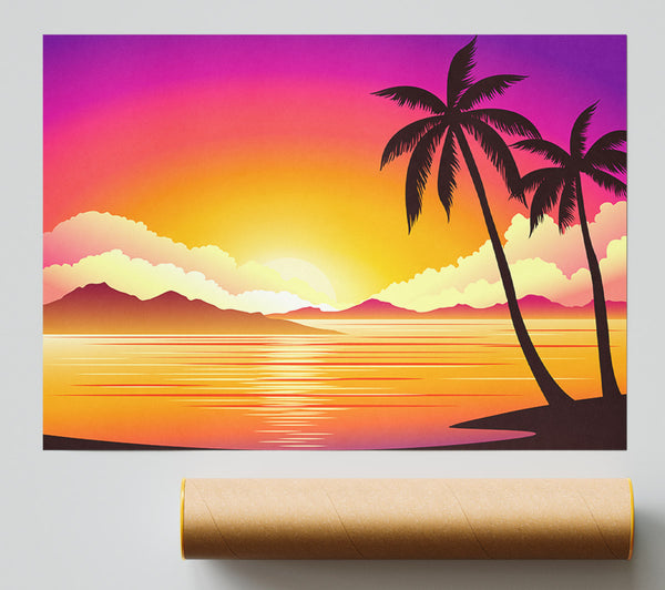 Paradise Illustration Beach