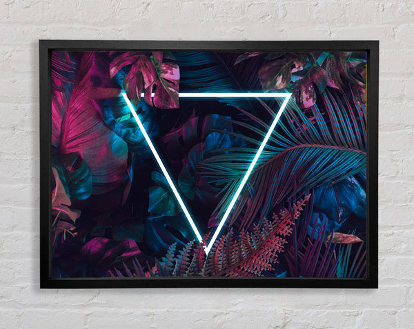 Neon triangle in the jungle