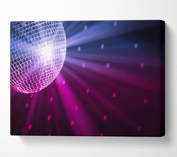 Disco ball blue and pink