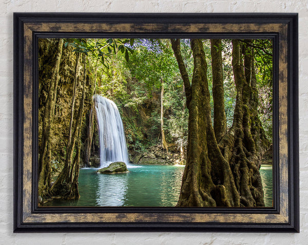 Amazon jungle waterfall