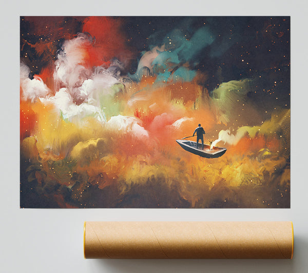 Digital Painting Row Boat