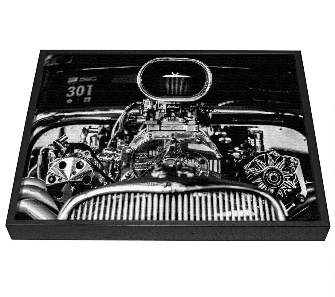 A picture of a Huge block engine framed canvas print sold by Wallart-Direct.co.uk