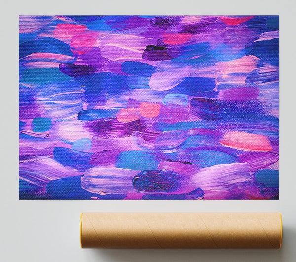 Purple And Lilac Brush Strokes