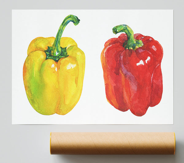 Yellow And Red Pepper