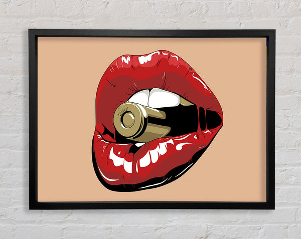 Red Lips On Bullet