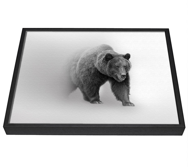 A picture of a Bear In The Mist framed canvas print sold by Wallart-Direct.co.uk