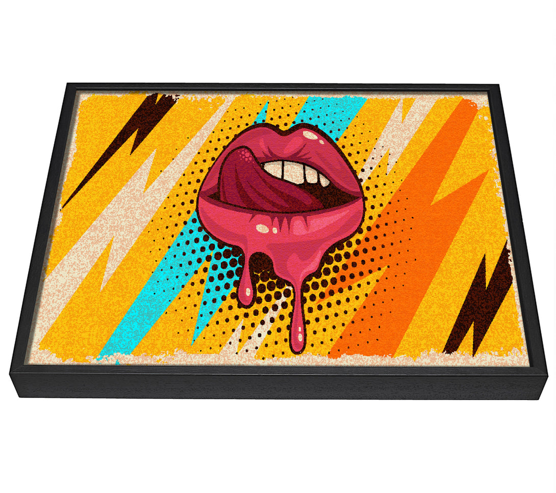 A picture of a Lips Of Lightning framed canvas print sold by Wallart-Direct.co.uk