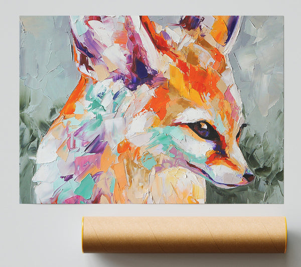 Vibrant Fox Painting