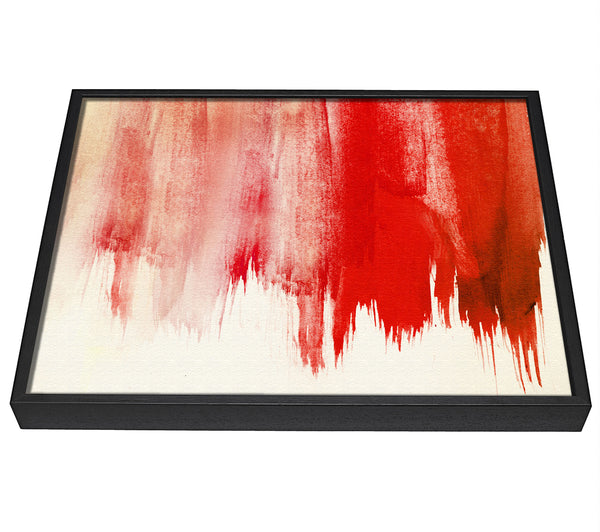 A picture of a Striking Red Paint framed canvas print sold by Wallart-Direct.co.uk