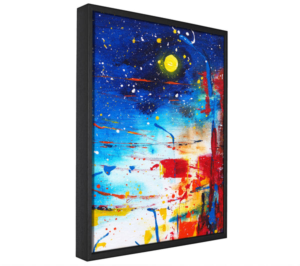 A picture of a Striking Distortion Of Space framed canvas print sold by Wallart-Direct.co.uk