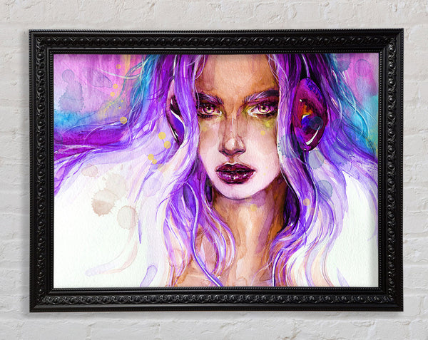 Lilac Woman Watercolour