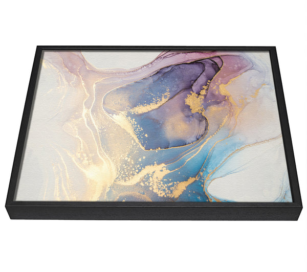 A picture of a Stunning Glitter Marble framed canvas print sold by Wallart-Direct.co.uk