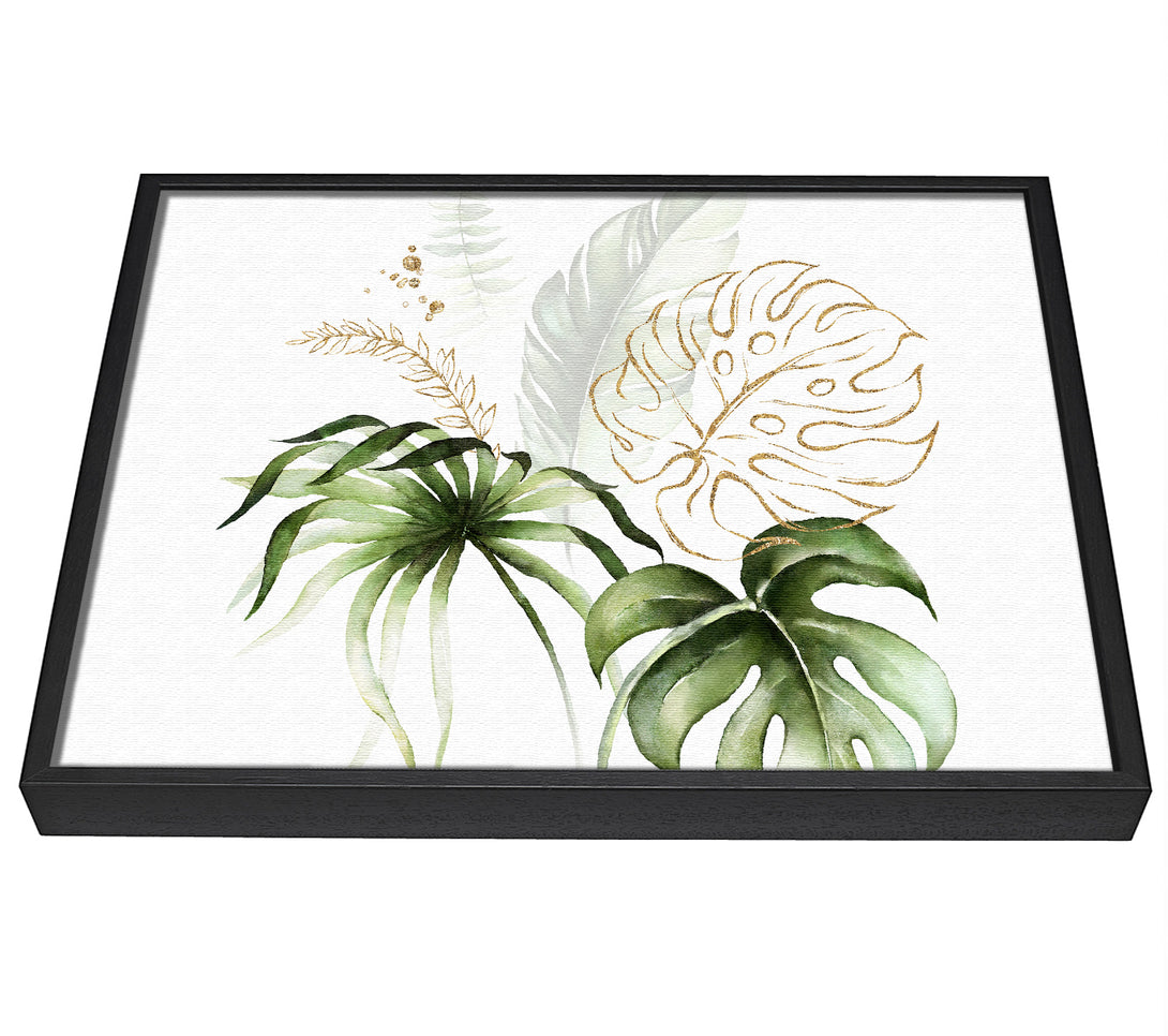 A picture of a Beautiful Cheese Plant framed canvas print sold by Wallart-Direct.co.uk