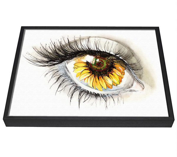 A picture of a The Golden Eye framed canvas print sold by Wallart-Direct.co.uk