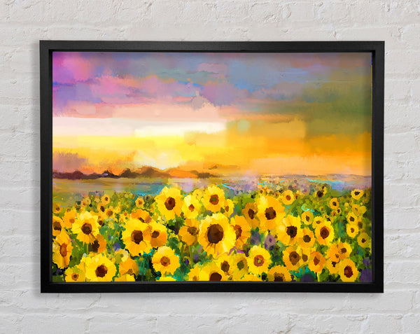 Pastel Sunflower Sunset