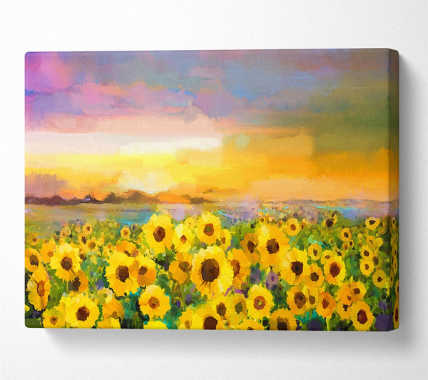 Pastel Sunflower Sunset