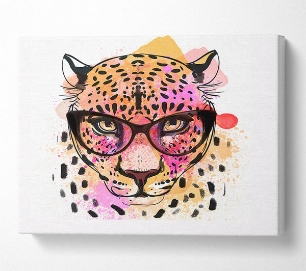 Peach Leopard Glasses